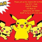 Best Pokemon Birthday Party Invitation Wording Ideas