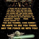 May the Force Be With You: Star Wars Themed Birthday Invitation Wording
